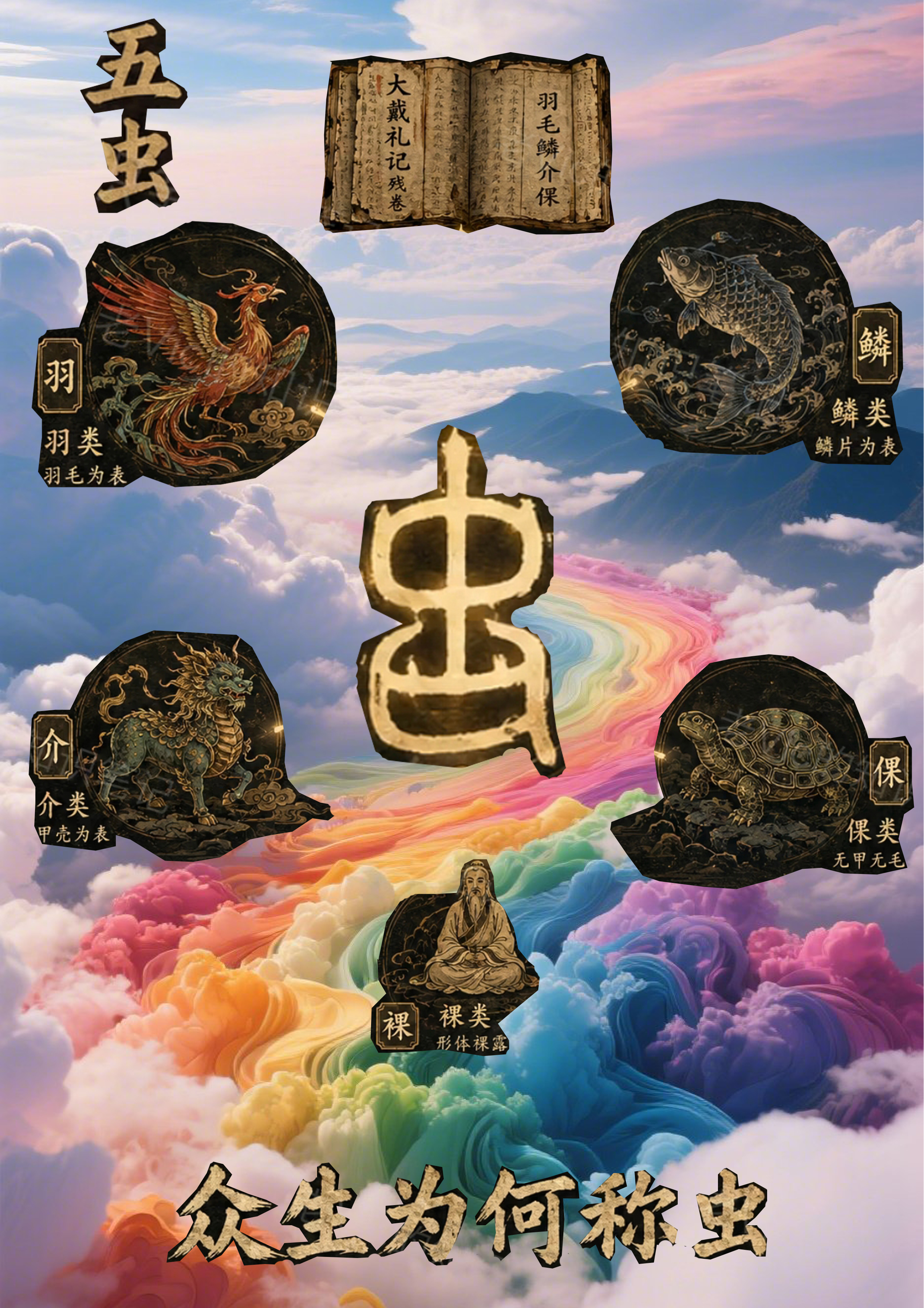 五虫 · 众生为何称虫