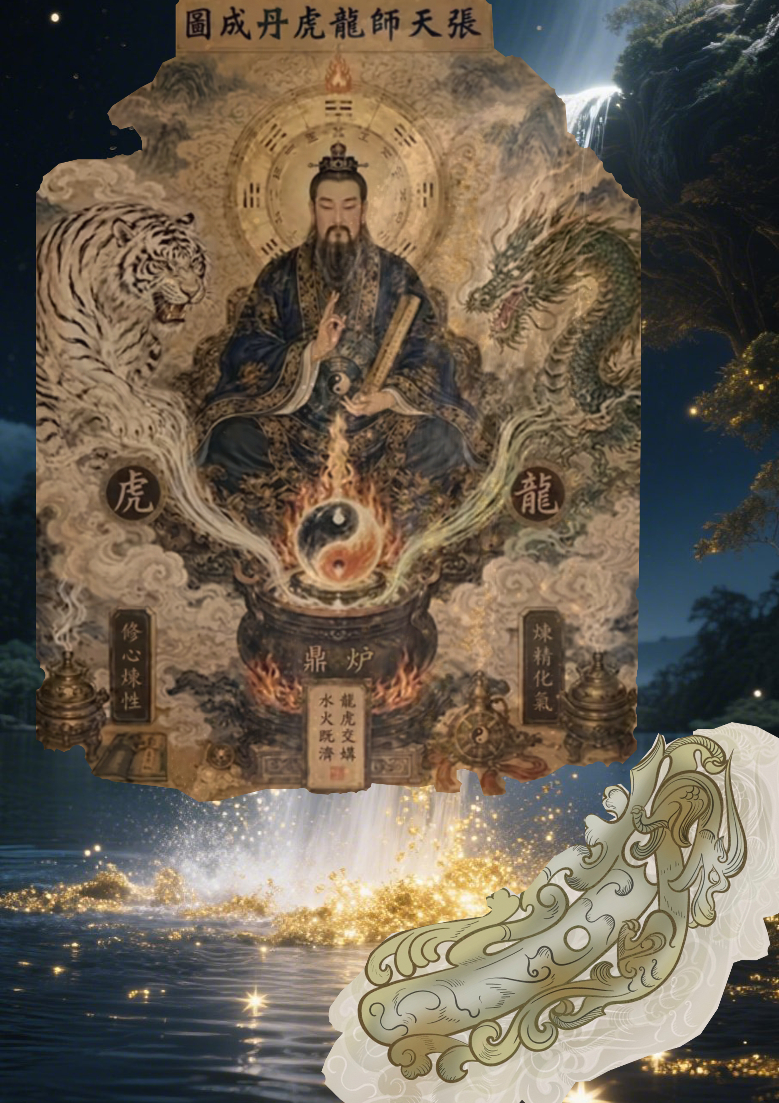 张天师龙虎丹成图