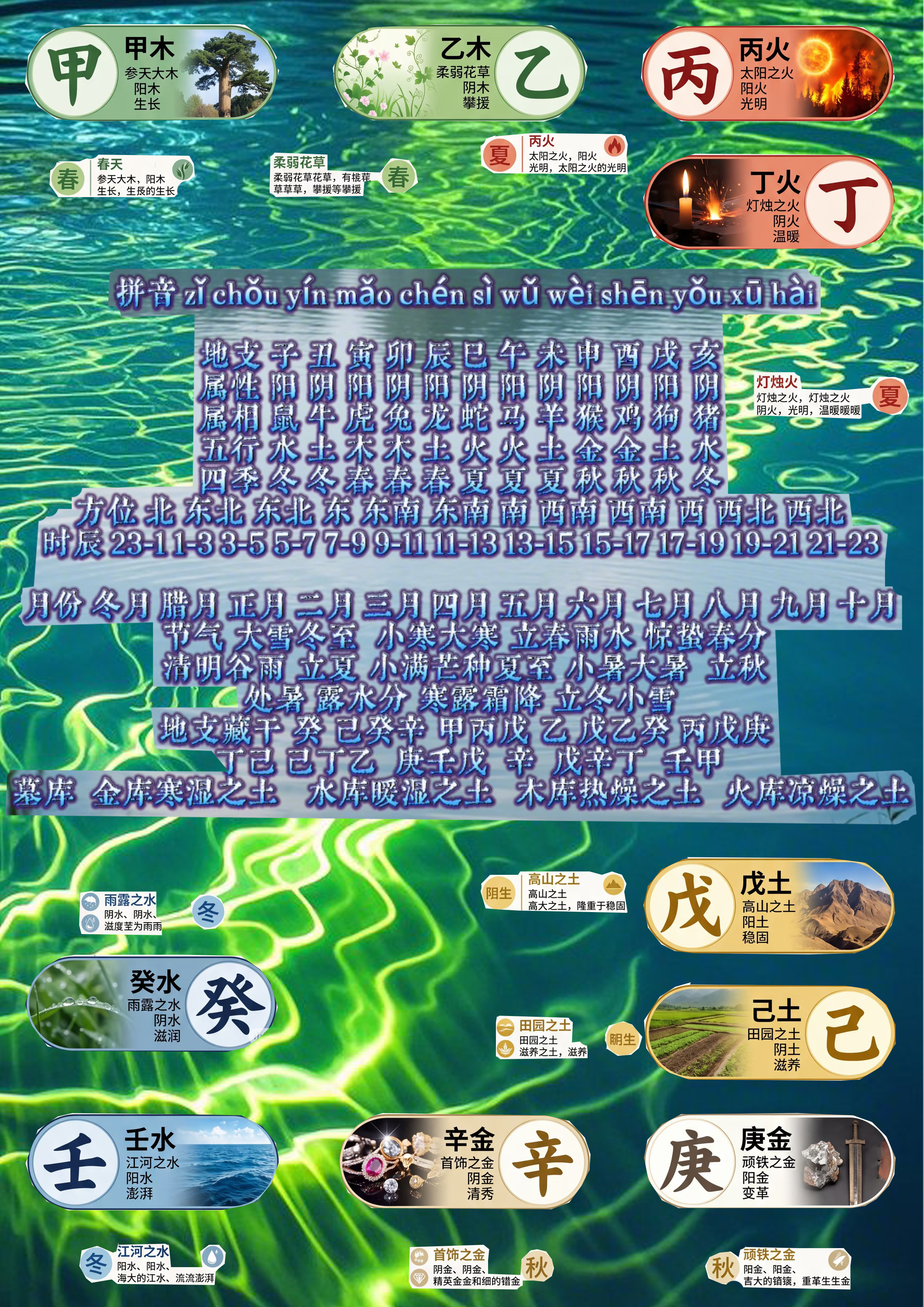 天干地支五行表